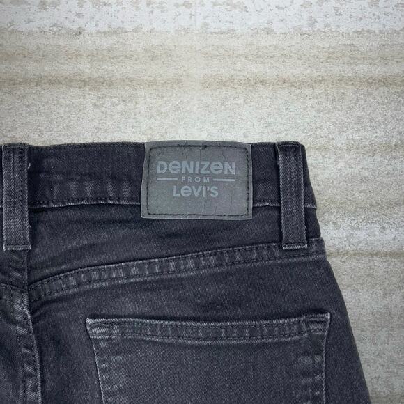 Vintage Y2K Levis Jeans 216 30x32 Slim Fit Jet Black Wash Denim Red Tab - Picture 4 of 6